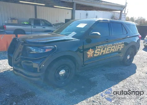 2022 Ford Police Interceptor Utility из США, поврежденный, VIN 1FM5K8AB3NGC19818